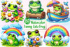 Funny And Cute Frog Clipart Bundle