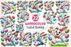 Funny Easter Bunny Clipart Bundle 4