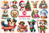 Christmas Dog Clipart Bundle 4