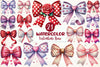 Coquette Valentine Bow Clipart Bundle