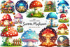 Summer Mushrooms Clipart Bundle 1