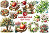 Spring Apple Harvest Clipart Bundle