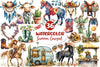 Summer Cowgirl Clipart Bundle 2