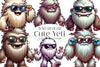 Cute Yeti Clipart Bundle 1