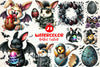 Funny Gothic Easter Clipart Bundle