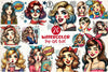 Pop Art Girl Clipart Bundle