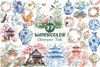 Chinoiserie Toile De Jouy Clipart Bundle