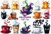 Halloween Coffee Cup Clipart Bundle 1