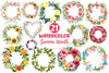 Summer Wreath Clipart Bundle 1