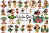 Hula Girl Clipart Bundle