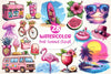 Pink Summer Clipart Bundle 3