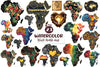 Black Month Map Clipart Bundle