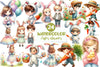 Easter Day Character Clipart Bundle