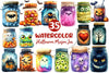 Halloween Mason Jar Clipart Bundle