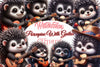 Porcupine With Guitar Clipart Bundle