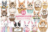 Easter Bunny Cat Peeking Clipart Bundle