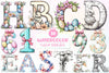 Easter Alphabet Clipart Bundle