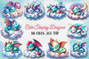Dragons Cute Sleeping Dragons Clipart Bundle