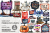 Halloween Spooky Signs Clipart Bundle
