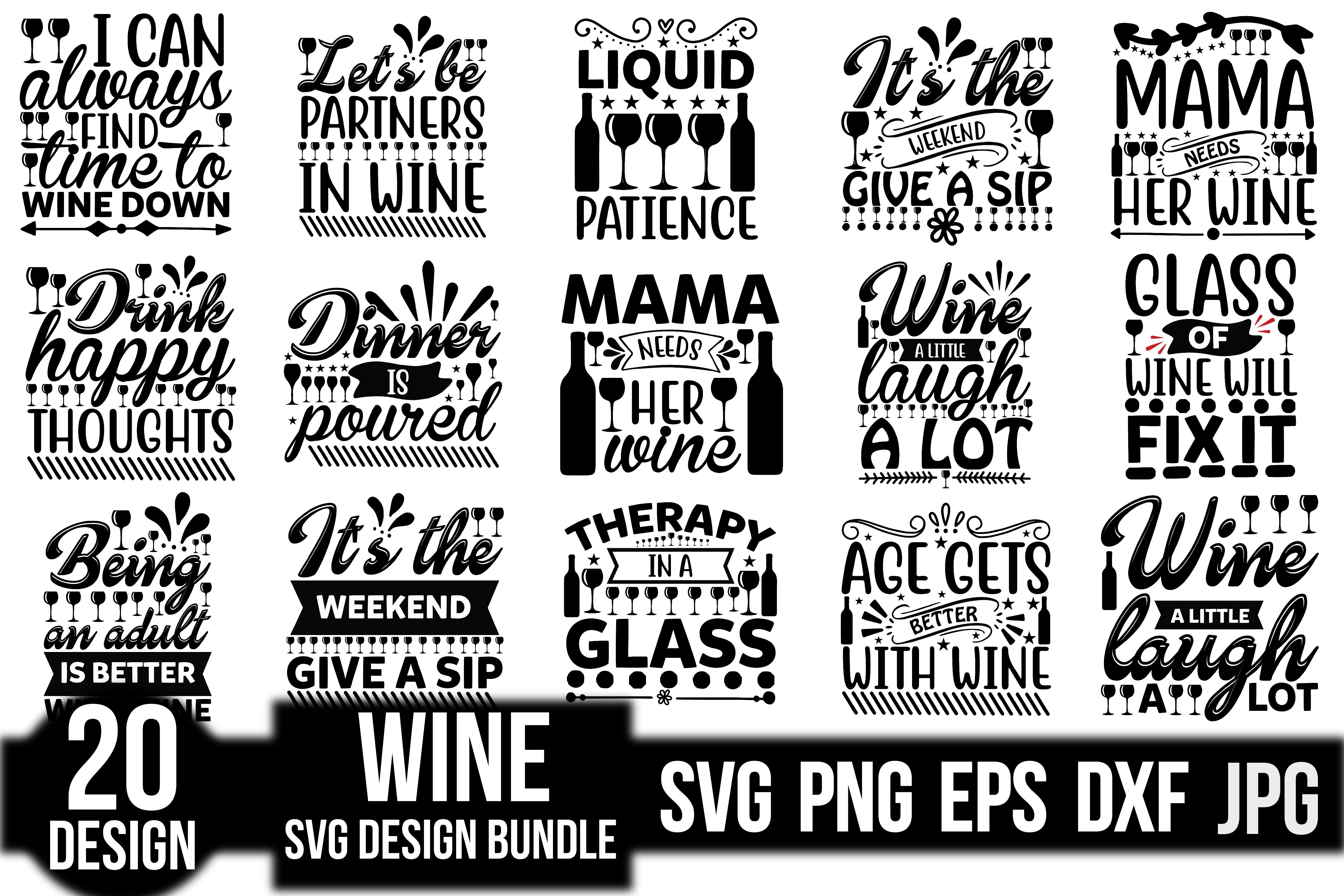 Wine SVG Bundle 6