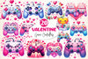 Valentine Game Controllers Clipart Bundle 2