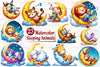 Sleeping Baby Animals Clipart Bundle