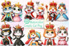 Halloween Couple Cat Clipart Bundle