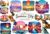 Summer City Clipart Bundle