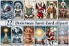Christmas Tarot Card Clipart Bundle