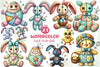 Cute Easter Voodoo Doll Clipart Bundle