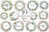 Happy Mother'S Day Floral Bouquets Clipart Bundle