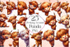 Highland Cow Peeking Around Corner Clipart Bundle