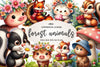 Woodland Forest Animals Clipart Bundle