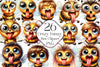 Crazy Funny Bee Clipart Bundle