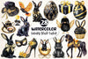 Glitter Luxury Black Easter Clipart Bundle 3