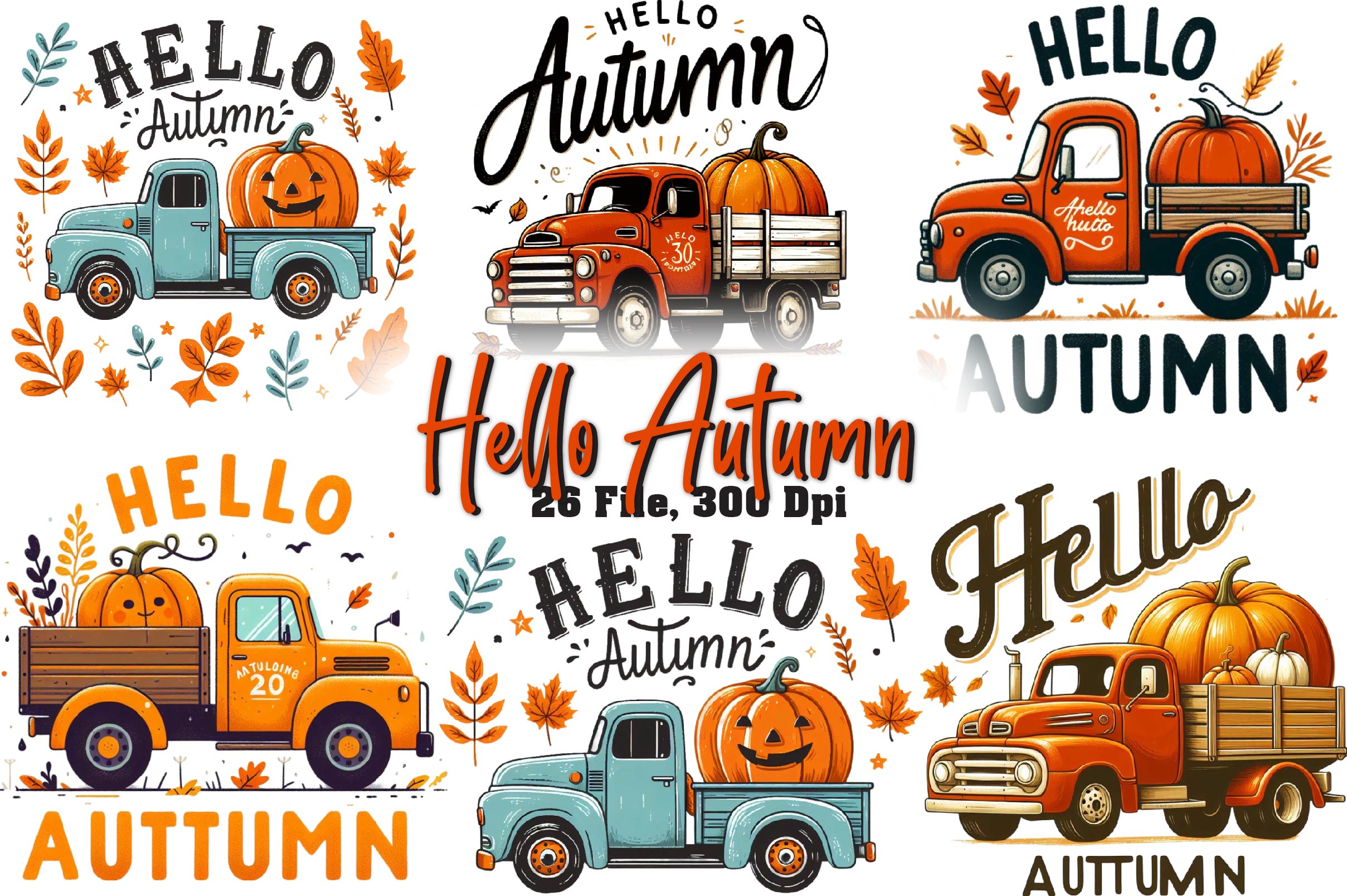Hello Autumn Clipart Bundle