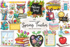 Spring Teacher School Clipart Bundle