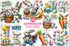 Comic Easter Day Clipart Bundle