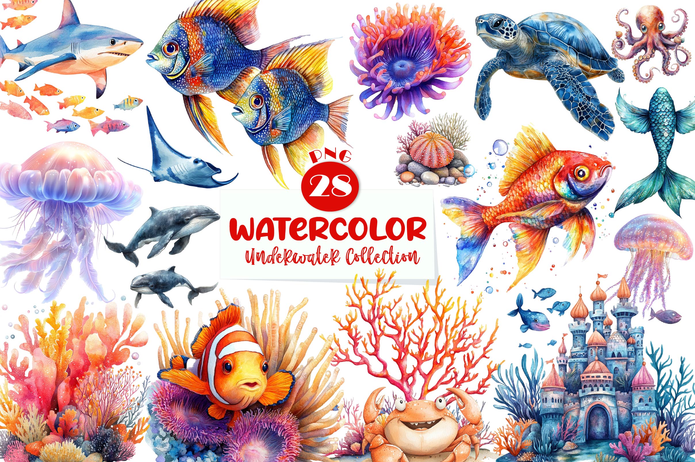 Underwater Collection Clipart Bundle