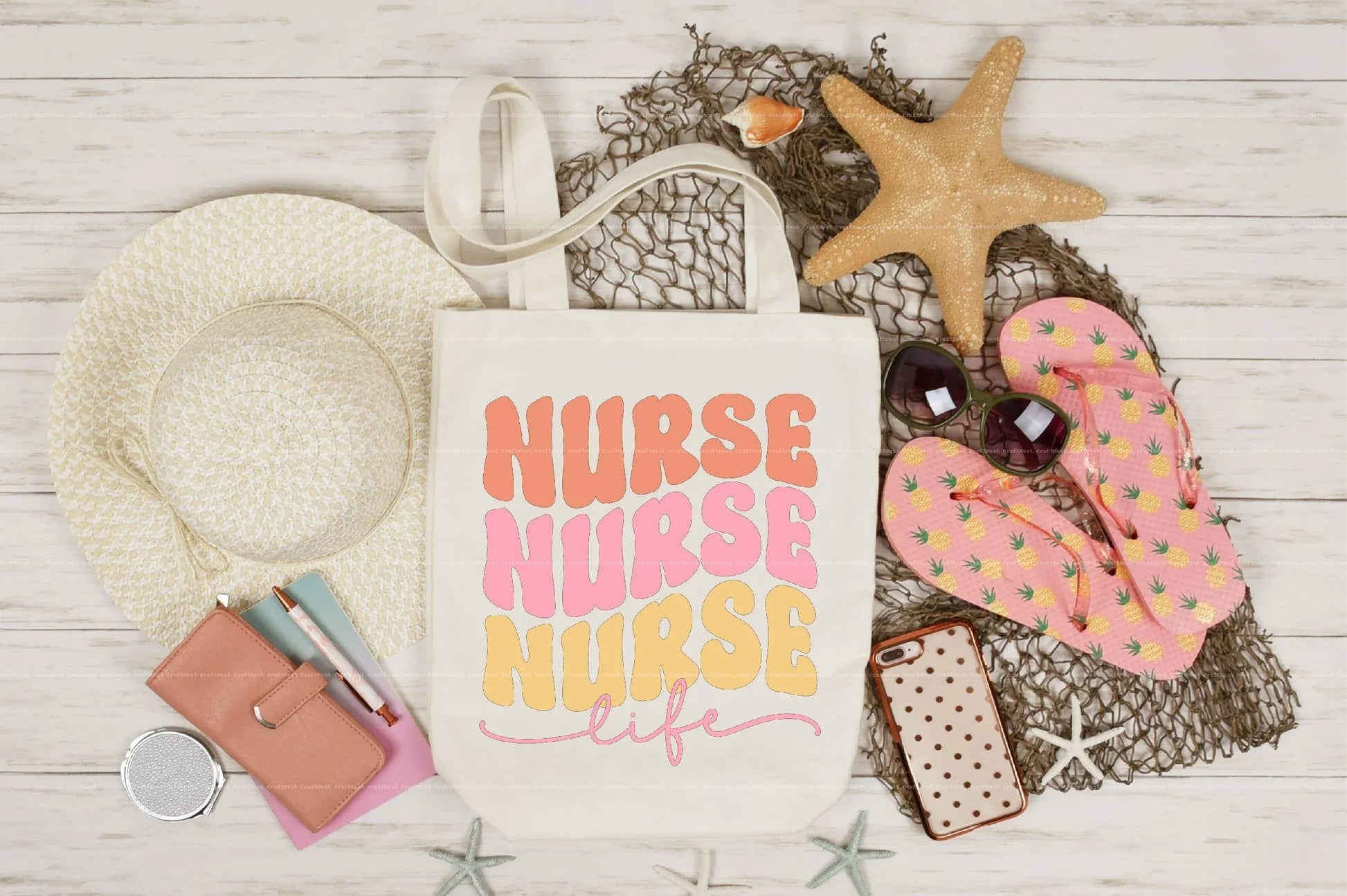 Retro Nurse SVG Bundle - CraftNest - Digital Crafting and Art