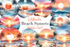 Beach Sunsets Clipart Bundle