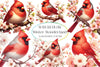 Winter Wonderland Cardinal Clipart Bundle