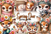 Cute Spring Deer Clipart Bundle 1
