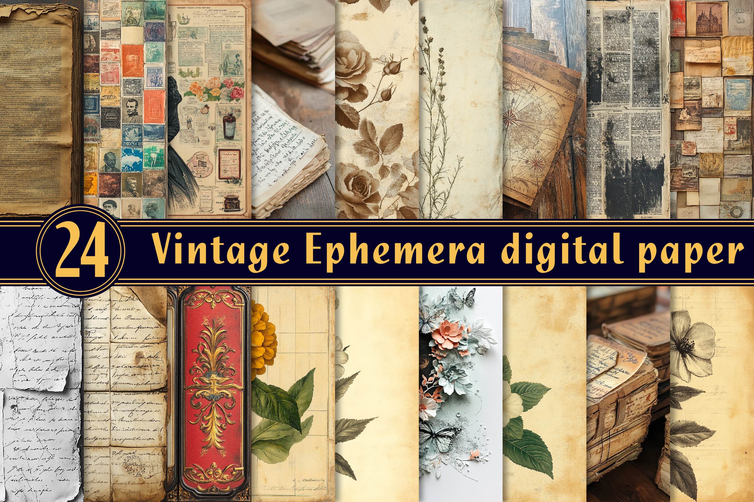 Vintage Ephemera Junk Journals
