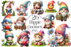 Hippie Gnomes Clipart Bundle