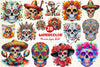 Mexican Sugar Skull Clipart Bundle