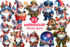 Patriotic Gnome Clipart Bundle