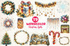 Twinkling Lights Christmas Clipart Bundle