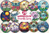 Dragonfly Spring Flower Stained Glass Clipart Bundle