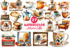 Vintage Autumn Coffee Clipart Bundle